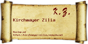 Kirchmayer Zilia névjegykártya